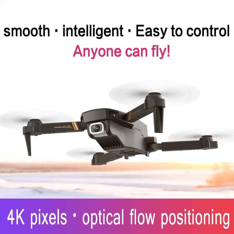 V4 Rc Drone 4k HD Wide Angle Camera 1080P WiFi fpv Drone Dual Camera Quadcopter Real-time transmission 3