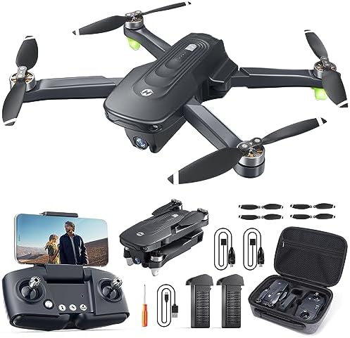Holy Stone GPS Drone with 4K Camera for Adults, HS175D RC Quadcopter with Auto Return, Practice Me, Brushless Motor, Circle Skim, Waypoint Skim, Altitude Shield, Headless Mode, 46 Mins Long Flight