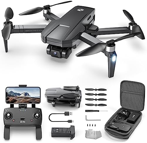 Holy Stone HS720R 3 Axis Gimbal GPS Drones with Camera for Adults 4K EIS; FPV RC Drone, Foldable Quadcopter with 10000 Feet Video Transmission Management Vary, Brushless Motor, Follow Me, Auto Return