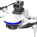 Drones with Camera for Adults, 4K HD Fpv Foldable Drone, 90 ° Electric Adjustment Camera, 360 ° Obstacle Avoidance & Roll, One Key Lift Off/Land, Gravity Sensing Gifts for Adults #