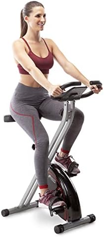 CIRCUIT FITNESS Circuit Fitness Folding Factual Exercise Bike with Adjustable Resistance 250 lb. Max. Capability AMZ-150BK