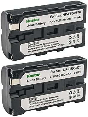 Kastar 2-Pack NP-F570 Battery 7.4V 2900mAh Replace for Sony MVC-CHF81 MVC-CKF81 MVC-FD100 MVC-FD200 MVC-FD5 MVC-FD51 MVC-FD7 MVC-FD71 MVC-FD73 MVC-FD75 MVC-FD81 MVC-FD83 MVC-FD85 MVC-FD87 Digicam