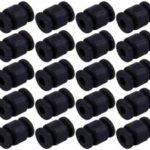 HePbak 20PCS for M3 13x9x3.5mm Anti-Vibration Rubber Shock Absorber Ball Gimbal Damping Ball for RC Drone APM/PIX Flight Controller Drone Formulation (Coloration : 20Pcs Gloomy)