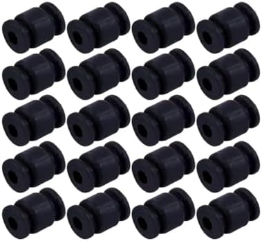 HePbak 20PCS for M3 13x9x3.5mm Anti-Vibration Rubber Shock Absorber Ball Gimbal Damping Ball for RC Drone APM/PIX Flight Controller Drone Formulation (Coloration : 20Pcs Gloomy)