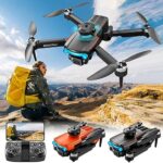 Qiopertar Brushless Motor Drone With 1080P Camera 2.4G WIFI FPV RC Quadcopter With Headless Mode, Discover Me, Altitude Assist, Obstacle Avoidance Toys Affords For Teens Adults
