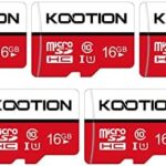 KOOTION 5 Pack 16GB Micro SD Cards Class 10 MicroSDHC Flash Memory Card with Adapter for Mobile Diagram, Tablet, Corpulent HD Video -UHS-I C10 U1 TF Card