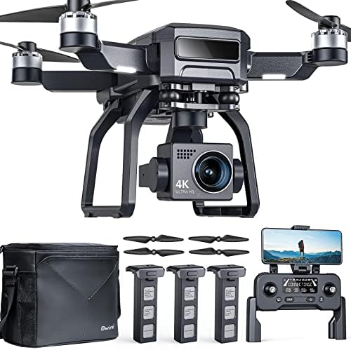 Bwine F7 GPS Camera Drone with FAA Certification Carried out for Adults 4K Evening Vision, 3-Axis Gimbal, 2 Miles Prolonged Fluctuate, 75 Minutes Flight Time Legitimate Drone with 3 Battery, Auto Return+Practice Me+Fly Around+Newbie Mode