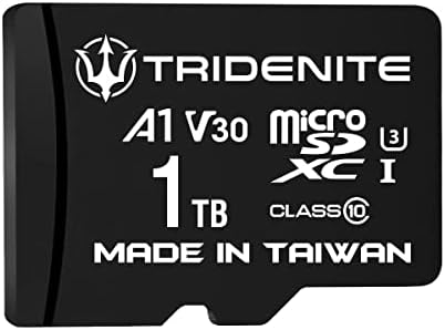 TRIDENITE 1TB Micro SD Card, MicroSDXC Memory for Nintendo-Switch, GoPro, Drone, Smartphone, Capsule, 4K Ultra HD, A1 UHS-I U3 V30 C10, Up to 95MB/s Read, with SD Adapter