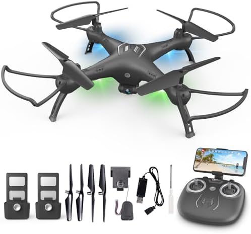 Drone with Digicam for Adults/Young of us/Newbies – ATTOP W10 1080P 120° FPV Stay Video Drone, Newbie Honorable with 1 Key Fly/Land/Return, 360° Flip, APP/Distant/Affirm/Gesture/Gravity Protect watch over, Digicam Drone for Young of us 8-12 w/ Salvage Emergency Slay, 20 Minutes Flight, No FAA License Required, Christmas Presents