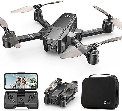 Holy Stone HS440 Foldable FPV Drone with 1080P WiFi Digicam for Adult Beginners and Kids; Order Gesture Control RC Quadcopter with Modular Battery for prolonged flight time, Auto Cruise, Carrying Case