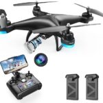 Holy Stone HS110D FPV RC Drone with 1080P HD Camera Live Video 120°Huge-Perspective WiFi Quadcopter with Gravity Sensor, Yelp & Gesture Back a watch on, Altitude Select, Headless Mode, 3D Flip RTF 2 Batteries