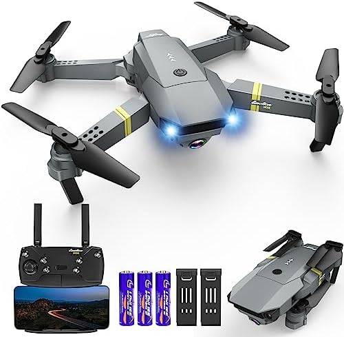 INPORSA Drone with Digicam for Teens Adults, 2023 Mini Drone with 1080P HD Digicam, Give a increase to Altitude Consume, Gestures Selfie, Waypoint Cruise, 3D Flip, One Key Inaugurate, 3 Scuttle Mode, 2 Batteries