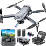 Drone with 4K Camera RC Quadcopter for Adults, 1640ft Prolonged Fluctuate Video Transmission, 3-Axis Gimbal, 46Mins Flight Time GPS Auto Return and Practice Me, Circle Wing, Waypoint Wing, Altitude Preserve