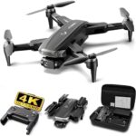 Drones with Digicam for adults 4K – Toys Items for Formative years, Adults, Beginner – RC Quadcopter WiFi FPV Are residing Video, Foldable, Carrying Case, Adjustable Lens, One Key Assign Off/Land, Brushless Motor, Long Flying Time, Headless Mode
