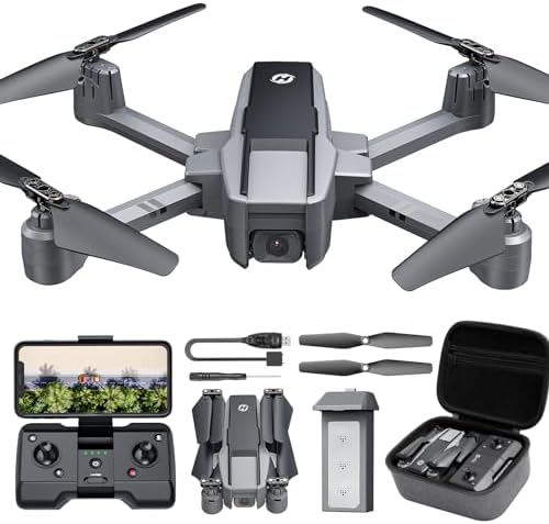 Holy Stone HS440D Drones with Digital camera for Adults 4K, Foldable GPS Drone with 19Mins Flight Time, Auto Return, Practice Me, Waypoints, 5G Transmission, Under 249g Easy for Rookies