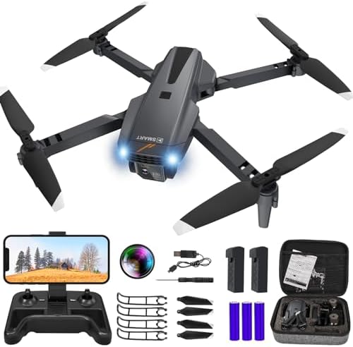 TERCASO Drone with Digicam for Adults, WiFi 1080P HD Digicam FPV Reside Video, RC Quadcopter Multirotors, Altitude Again, Headless Mode, One Key Clutch Off/Landing Drone for Kids Toys Provides or Beginners