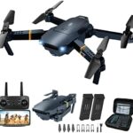 MOCVOO Drones with Camera for Adults Childhood, Foldable RC Quadcopter, Helicopter Toys, 1080P FPV Video Drone for Inexperienced persons, 2 Batteries, Carrying Case, One Key Start, Altitude Defend,Headless Mode,3D Flips