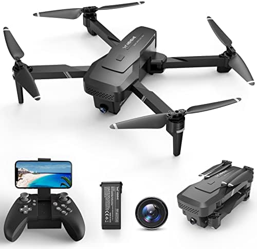 NEHEME NH760 Drones with 1080P HD Camera for Adults, WIFI FPV Are living Video, Foldable Drones for Younger other folks Rookies, Headless Mode, Altitude Preserve, RC Quadcopter Toys Items with Scurry Adjustment, 3D Flips