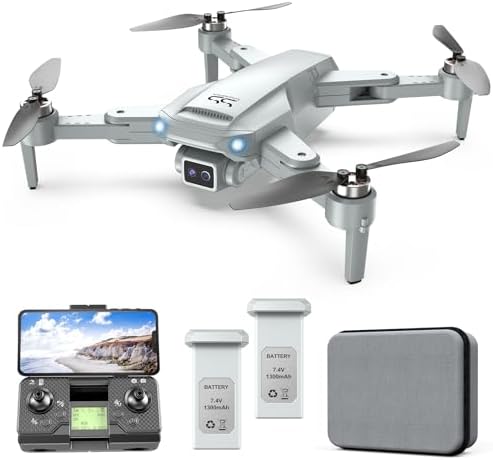 ScharkSpark GPS Drone with Digicam for Adults 4K, Drone with Brushless Motor, Auto Return, Circle Cruise, Waypoint Cruise, Note me, 50+ Minutes Lengthy Flight for Beginner, Gifts for Adults/Children with 2 Batteries