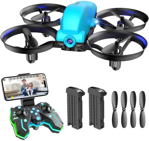 SIMREX X700 Drone with 720 HD Digicam, WiFi FPV Dwell Video, 6-Axis RC Quadcopter, Altitude Abet & Headless Mode, Optical Drift Positioning, One Key Have interaction Off/Land App Abet watch over with 360°Flip for Beginners