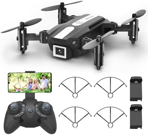 FERIETELF T25 Mini Drone with Digicam – 1080P HD RC Drones for Kids 8-12 Fpv Adults Inexperienced persons, With One Key Grasp Off/Touchdown, Gravity Sensor, Gesture Regulate, 3D Flip, Order Regulate