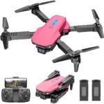 Drone for Younger folk 8-12, 13-15, Drone with Digicam, Foldable Far-off Maintain a watch on Quadcopter with Altitude Retain, Gestures Selfie, One Key Originate up, 360° Flips, 2 Batteries, Toy Affords for Boys Ladies (Red)