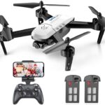 Wipkviey Drone with Camera, T6 RC 1080P Drone for Adults, 30 Minutes Flight Time HD FPV WiFi Stay Video UAV with Gesture Selfie, Waypoint Waft, 3D Flip, One Key Take Off/Touchdown for Newbies
