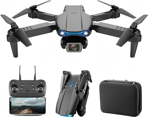 Drone with 1080P Twin HD Camera – 2024 Upgradded RC Quadcopter for Adults and Childhood, WiFi FPV RC Drone for Novices Are residing Video HD Large Angle RC Airplane, Trajectory Flight, Auto Proceed, 2 Batteries ,Carrying Case.