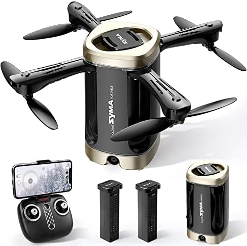 Mini Drone with Digicam for Adolescence Adults, Syma 1080P FPV Digicam Drone Foldable Quadcopter with Altitude Retain, Headless Mode, One Key Birth, 24 minutes Flight Time, Gifts for Boys Ladies