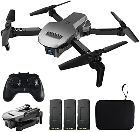 Drone with Digicam for Adults 4k FPV 120° extensive-Perspective WiFi RC Quadcopter Long flight time (3 Batteries) Helicopters Flips RTF