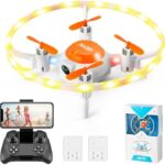 4DRC V5 Mini Drone with 720P Digital camera for Younger other folks,2.4G FPV RC Quadcopter for Beginners,with Neno Lights,Altitude Seize and Headless Mode, Trajectory Flight,One Key Originate,Gift for Boys Girls