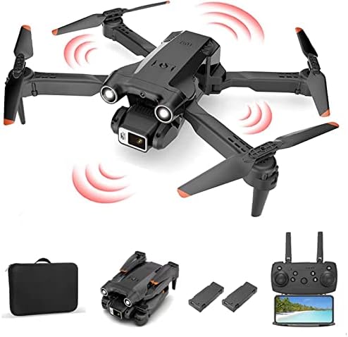 FPV Drone with Digicam for Adults Young of us Novices,Foldable RC Quadcopters Drones with 4k Twin Digicam ,Optical Scurry with the circulation Positioning, 360°Dapper Obstacle Avoidance, APP Modify, One-click on Have-off and Touchdown,Gesture and divulge control,2 Batteries