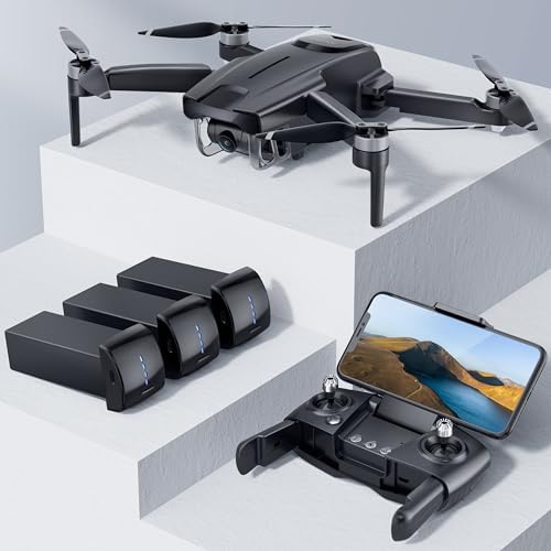 Ruko GPS Drone with Camera 4K for adults, 90 Min Lengthy Flight, Auto-return 245g Foldable Quadcopter for Learners, Apply Me, Circle Hover, Waypoints, Brushless Motor, 5Ghz WiFi Video Transmisson