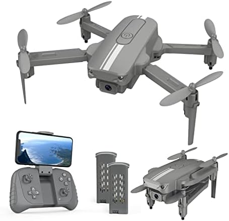 S17 Mini Drone for Adults/Children,720P HD FPV Camera,Altitude Protect, Headless Mode, One Key Originate/Landing, Stride Adjustment, 3D Flips 2 Batteries, Remote Protect watch over Toys Items for Children or Rookies