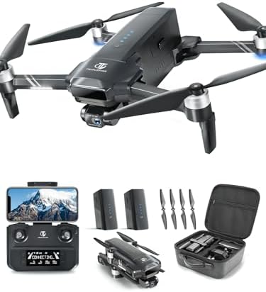 TRIPLEFINE TF35 PRO 2-Axis Gimbal Drone with Digicam 4K, 2 Batteries 80-Min Flight Time, 11500 FT Vary Transmission, 4K/30FPS Digicam GPS-Drone, FAA Certification Done