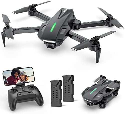 DEERC D70 Mini Drone with Camera,720P HD FPV Foldable Drones,2 Batteries,One Key Originate,Headless Mode,Altitude Defend,360 Flip,Drone for Younger americans,Toys Gifts for Younger americans