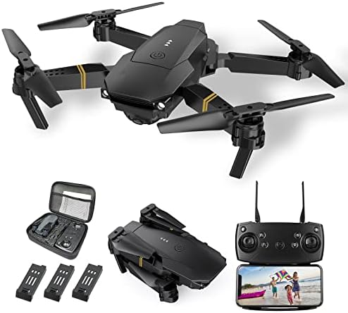 Drones for Adults with Cameras 4K, Drone with Camera 4k, Drones for Adults/Early life Foldable RC Quadcopter, FPV Drone Are residing Video, Soar Assist, One Key Initiating, 3D Flip. Items for Girls/Boys, 3 Batteries