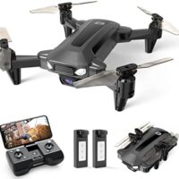 DEERC D40 Drone with Digicam for Children, D40 FPV HD 1080P Mini Airplane for Adults Newbie, Foldable Quad Passion RC Airplane, Toys Gifts, 2 Batteries 20 Mins Flight Time, Easy to Cruise,1 Portion,Shadowy