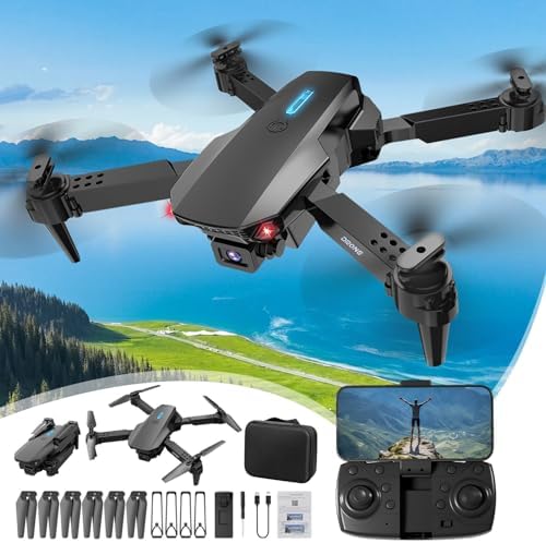 Drone with Digicam for Adults, 1080P HD FPV WiFi Drones for Early life Rookies, RC Quadcopter Helicopter, Gesture Adjust, Headless Mode, One KeyTake off/Landing, Gifts Prime Nowadays Handiest amaon Prime