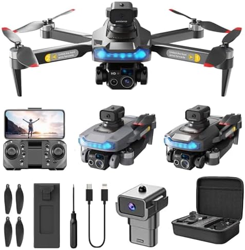 Mini Drone with 4K HD Dual Digital camera, 2024 Upgraded Contemporary Aerial Photography Drone, Foldable Versatile RC Quadcopter Drone with Headless Mode, Altitude Serve, Reward for Younger americans Adults Newbie