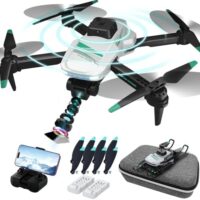 Drone with 4K FPV Twin Cameras,RC Aircraft Quadcopter with Headless,3D Flips,One Key Originate,3 Urge Adjustment,2 Batteries 40 minutes of battery lifestyles, Foldable Drone for Children,Adults,Inexperienced persons,Air Stress Fixed Top,Christmas reward,Automated Return,Optical Circulation