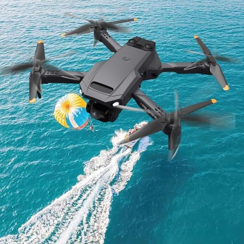 8K Brushless Double Camera Motor Drone Aerial Photography Drone With Camera Versatile Quadcopter With Altitude Retain Headless Mode Camera Drone For Adults Foldable (Dim)