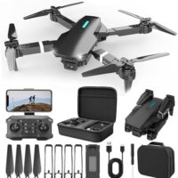 Aerial Photography Drone with Digital camera for Adults Young people, 1080P HD FPV Foldable Quadcopter with Headless Mode, Altitude Retain Mode, Some distance-off Support an eye on Drone Deals Of The Day Lightning Deals of Sales This day